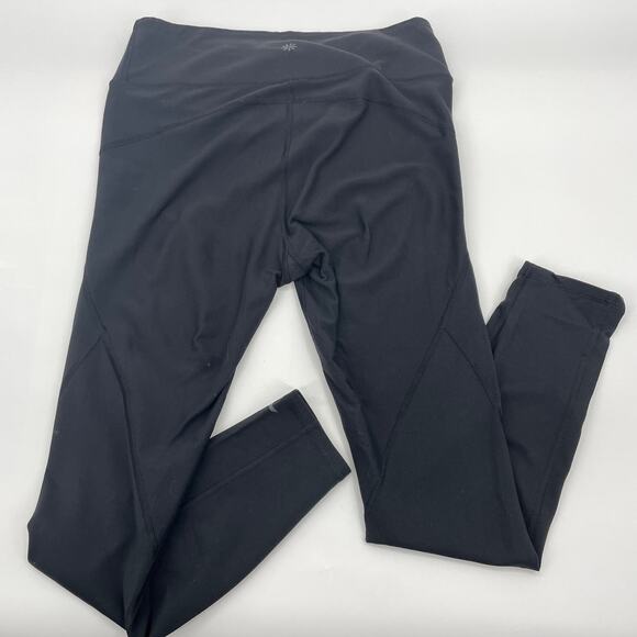 ATHLETA Black Leggings Size S Ankle Full Length High Waist Reflective Detail - Picture 2 of 7